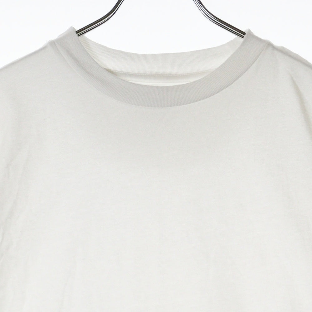 JIL SANDER(ジルサンダー) 25SS 裾ロゴパッチ ワッペン クルーネック 半袖Tシャツ カットソー ホワイト J47GC0001 J45048