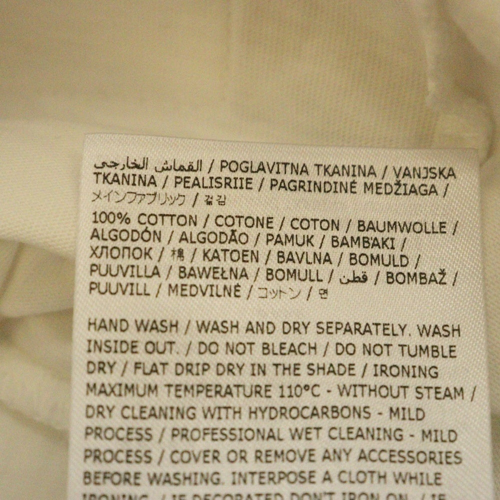 JIL SANDER(ジルサンダー) 25SS 裾ロゴパッチ ワッペン クルーネック 半袖Tシャツ カットソー ホワイト J47GC0001 J45048