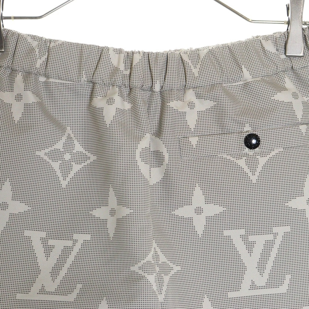 LOUIS VUITTON(ルイヴィトン) モノグラム総柄プリント ポリエステル ショート ハーフパンツ ショーツ グレー/ブラック レディース RW231W RX1 F0PA29