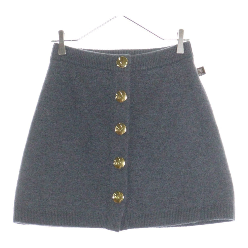 LOUIS VUITTON(ルイヴィトン) 23AW モノグラムタブ コンパクト ウール ニット スカート グレー レディース RW232W AMO FPKZ05