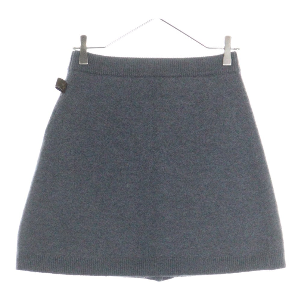 LOUIS VUITTON(ルイヴィトン) 23AW モノグラムタブ コンパクト ウール ニット スカート グレー レディース RW232W AMO FPKZ05