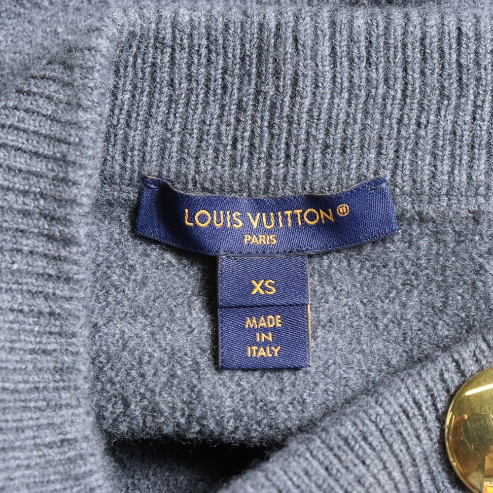 LOUIS VUITTON(ルイヴィトン) 23AW モノグラムタブ コンパクト ウール ニット スカート グレー レディース RW232W AMO FPKZ05