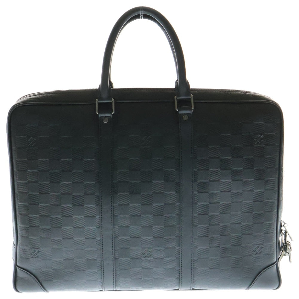 LOUIS VUITTON(ルイヴィトン) ダミエ アンフィニ ポルト ドキュマン ヴォワヤージュ ブリーフケース ビジネスバッグ ブラック PVCレザー N41146
