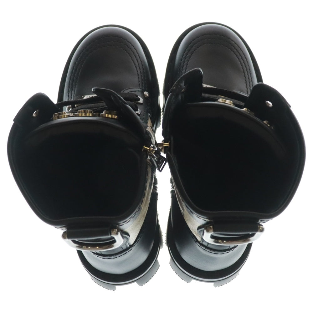 LOUIS VUITTON(ルイヴィトン) 24SS LV Checker combat boot チェッカー ダモフラージュ ダミエ ピクセル カモフラ PVC レザー サイドジップ レースアップ ハイカットコンバットブーツ 1ACNF2