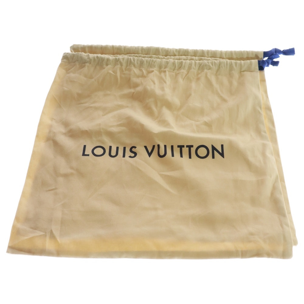 LOUIS VUITTON(ルイヴィトン) 24SS LV Checker combat boot チェッカー ダモフラージュ ダミエ ピクセル カモフラ PVC レザー サイドジップ レースアップ ハイカットコンバットブーツ 1ACNF2