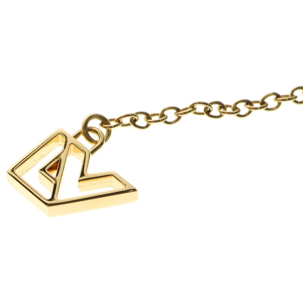 LOUIS VUITTON(ルイヴィトン) パンダンティフ マグネティック ラインストーン ペンダント チェーンネックレス ゴールド/ブラック M66408