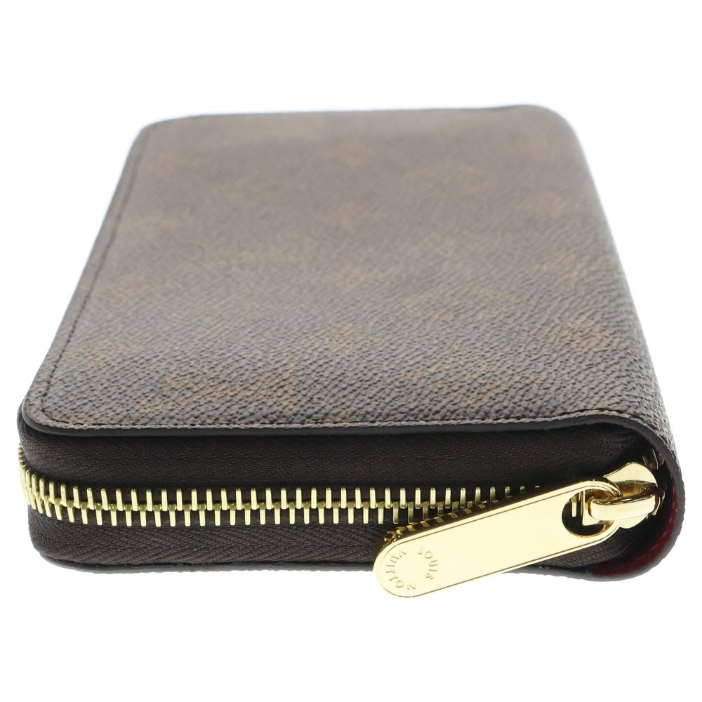 LOUIS VUITTON(ルイヴィトン) モノグラム ジッピーウォレット コクリコ ラウンドファスナー PVC レザー ロングウォレット 長財布 ブラウン M41896