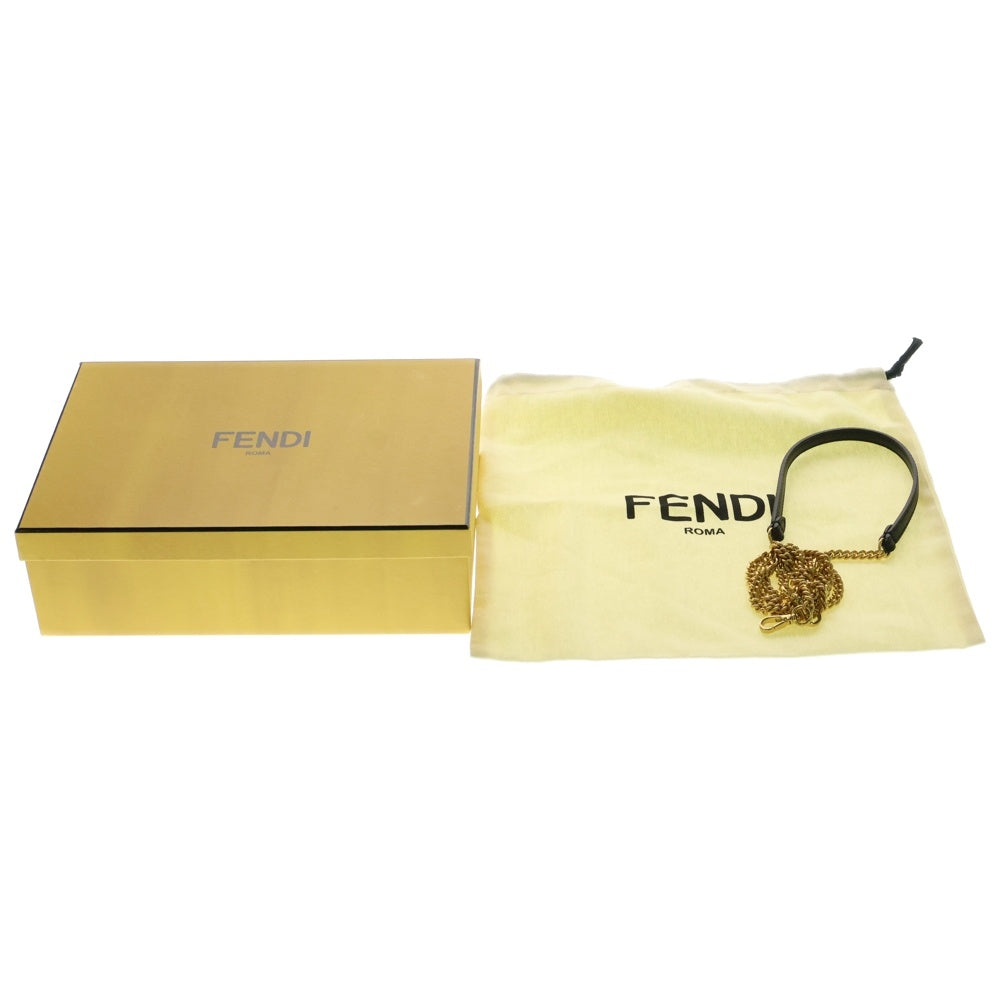 FENDI(フェンディ) ズッカ マンマバケット ミニ ブラウン ファー×レザー ショルダーバッグ ハンドバッグ 8BS017