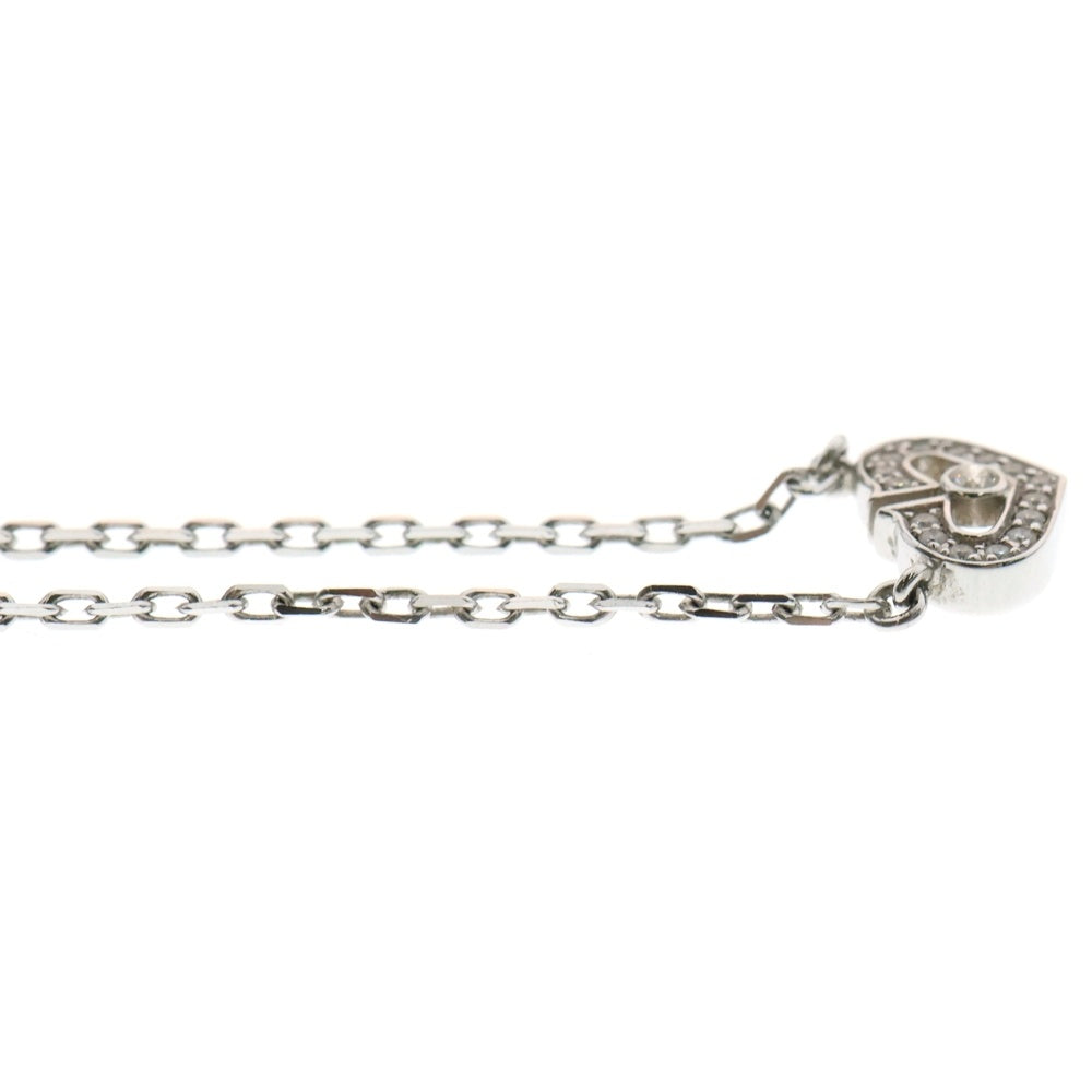 Cartier(カルティエ) Cハート パヴェ ダイヤ ネックレス Au750 K18 WG ホワイトゴールド