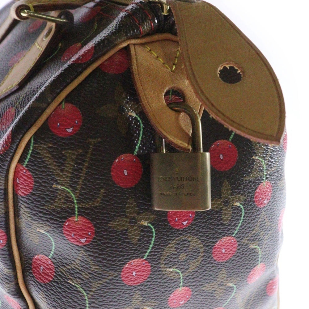 LOUIS VUITTON(ルイヴィトン) モノグラム チェリー スピーディ25 M95009 ブラウン PVC ハンドバッグ ボストンバッグ