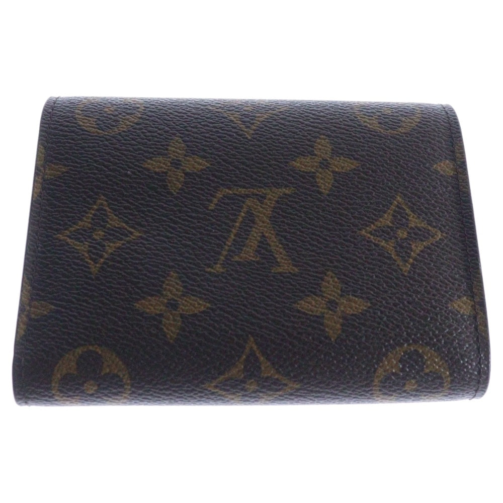 LOUIS VUITTON(ルイヴィトン) モノグラム ヴィヴィエンヌ ポルトフォイユ・ヴィクトリーヌ 三つ折り財布 コンパクトウォレット コインケース ブラウン×ピンク PVC ゴールド金具 M81638