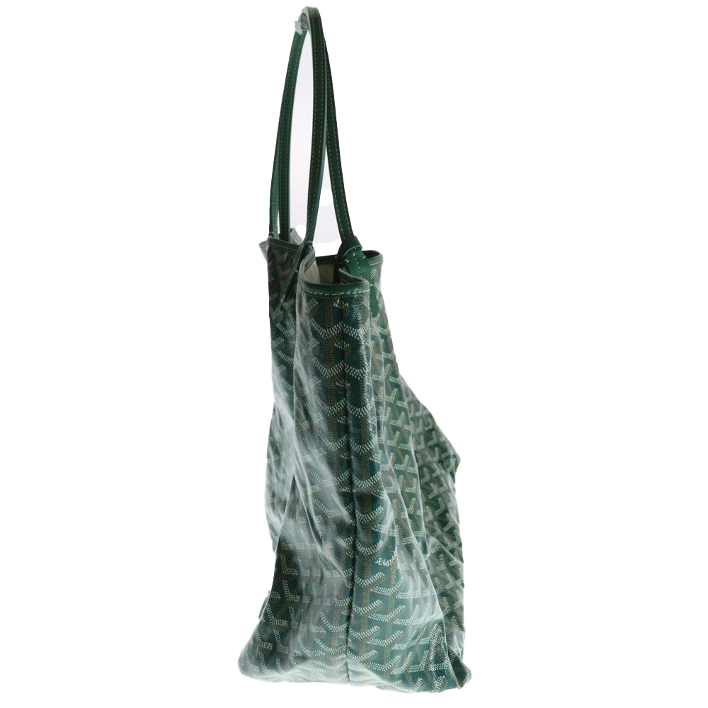 GOYARD(ゴヤール) Saint Louis GM サンルイGM ポーチ付レザートートバッグ グリーン