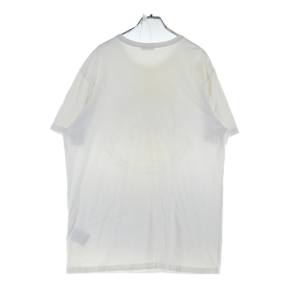 MONCLER(モンクレール) 20AW フロッキーロゴプリント クルーネック 半袖Tシャツ カットソー ホワイト F20918C74810 8390T