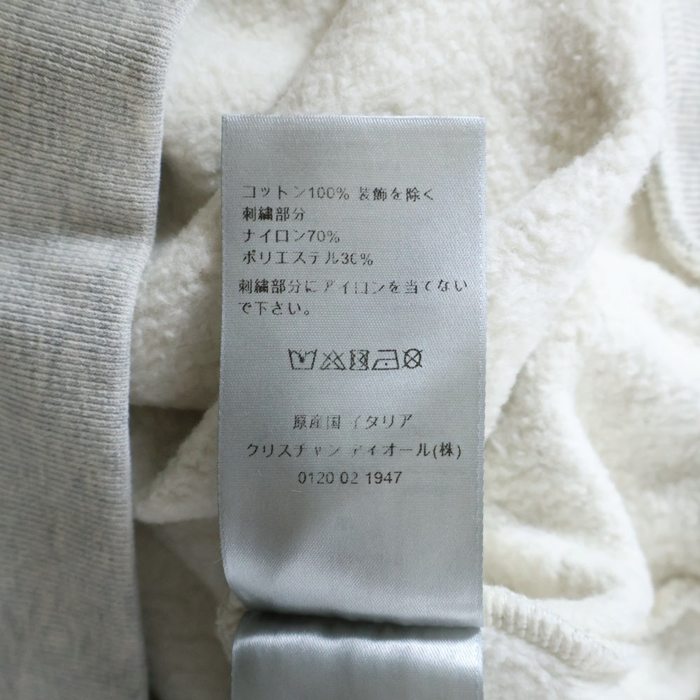 DIOR(ディオール) 23SS ×ERL イーアールエル ロゴ刺繍 クルーネック プルオーバースウェットトレーナー グレー 313J674A0815