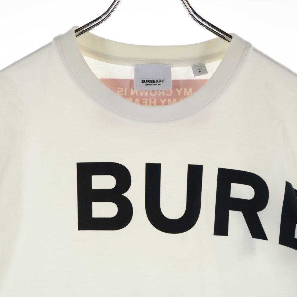 BURBERRY(バーバリー) 21SS HORSEFERRY ホースフェリー ロゴプリント 半袖Tシャツ カットソー ホワイト 8017103