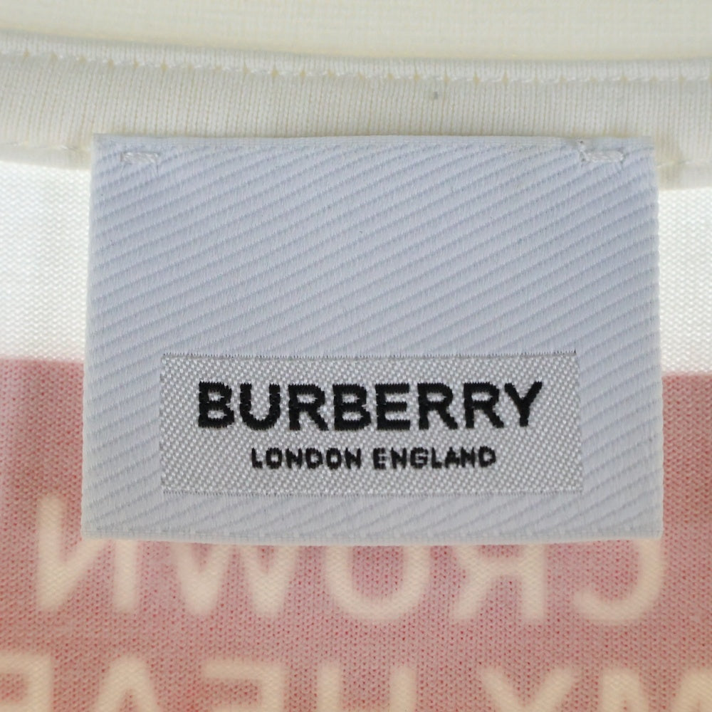 BURBERRY(バーバリー) 21SS HORSEFERRY ホースフェリー ロゴプリント 半袖Tシャツ カットソー ホワイト 8017103