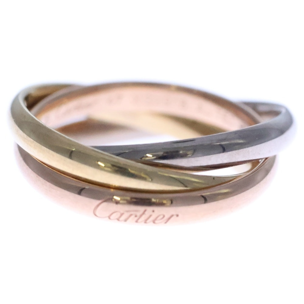 Cartier(カルティエ) トリニティ スモール リング Au750 YG×PG×WG イエローゴールド ピンクゴールド ホワイトゴールド #47 3連 スリーカラー 指輪 ジュエリー アクセサリー