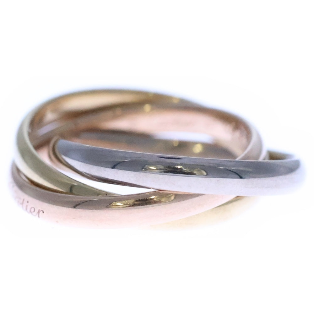 Cartier(カルティエ) トリニティ スモール リング Au750 YG×PG×WG イエローゴールド ピンクゴールド ホワイトゴールド #47 3連 スリーカラー 指輪 ジュエリー アクセサリー