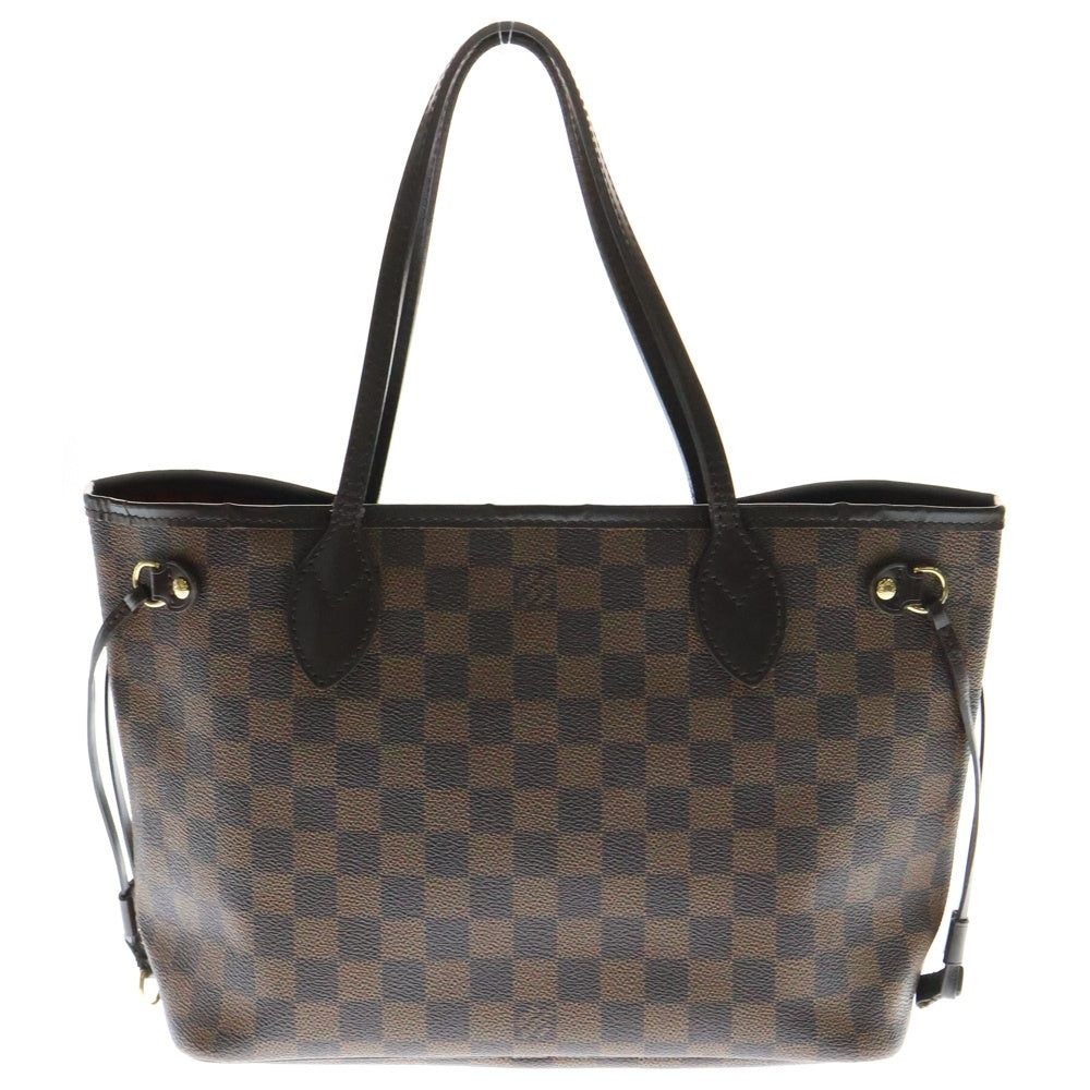 LOUIS VUITTON(ルイヴィトン) ダミエ ネヴァーフルPM トートバッグ ハンドバッグ ブラウン ゴールド金具 PVC レザー N51109