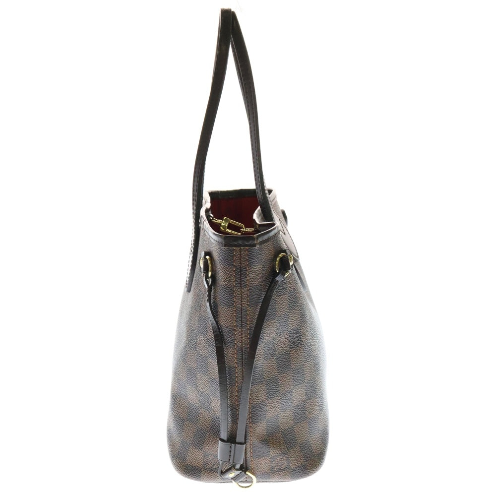 LOUIS VUITTON(ルイヴィトン) ダミエ ネヴァーフルPM トートバッグ ハンドバッグ ブラウン ゴールド金具 PVC レザー N51109