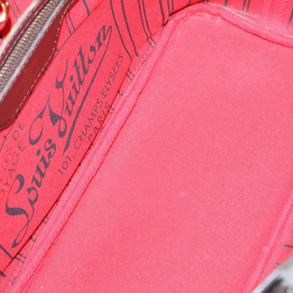 LOUIS VUITTON(ルイヴィトン) ダミエ ネヴァーフルPM トートバッグ ハンドバッグ ブラウン ゴールド金具 PVC レザー N51109