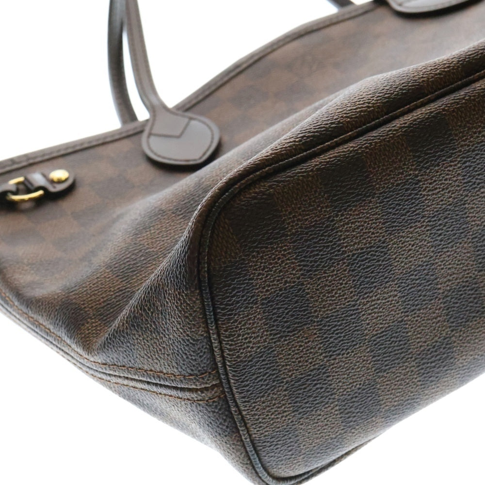 LOUIS VUITTON(ルイヴィトン) ダミエ ネヴァーフルPM トートバッグ ハンドバッグ ブラウン ゴールド金具 PVC レザー N51109