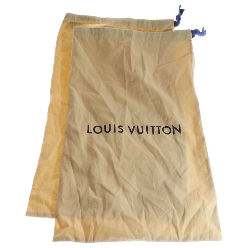 LOUIS VUITTON(ルイヴィトン) LV トレイナー レザー レースアップ ローカットスニーカー シューズ グリーン/ホワイト 1AHTDF