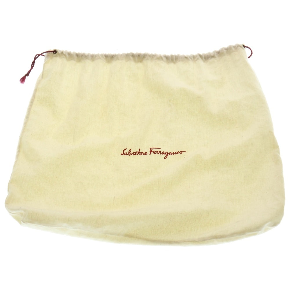 Salvatore Ferragamo(サルヴァトーレ フェラガモ) ヴァラ ショルダーバッグ ブラック レザー ポシェットバッグ