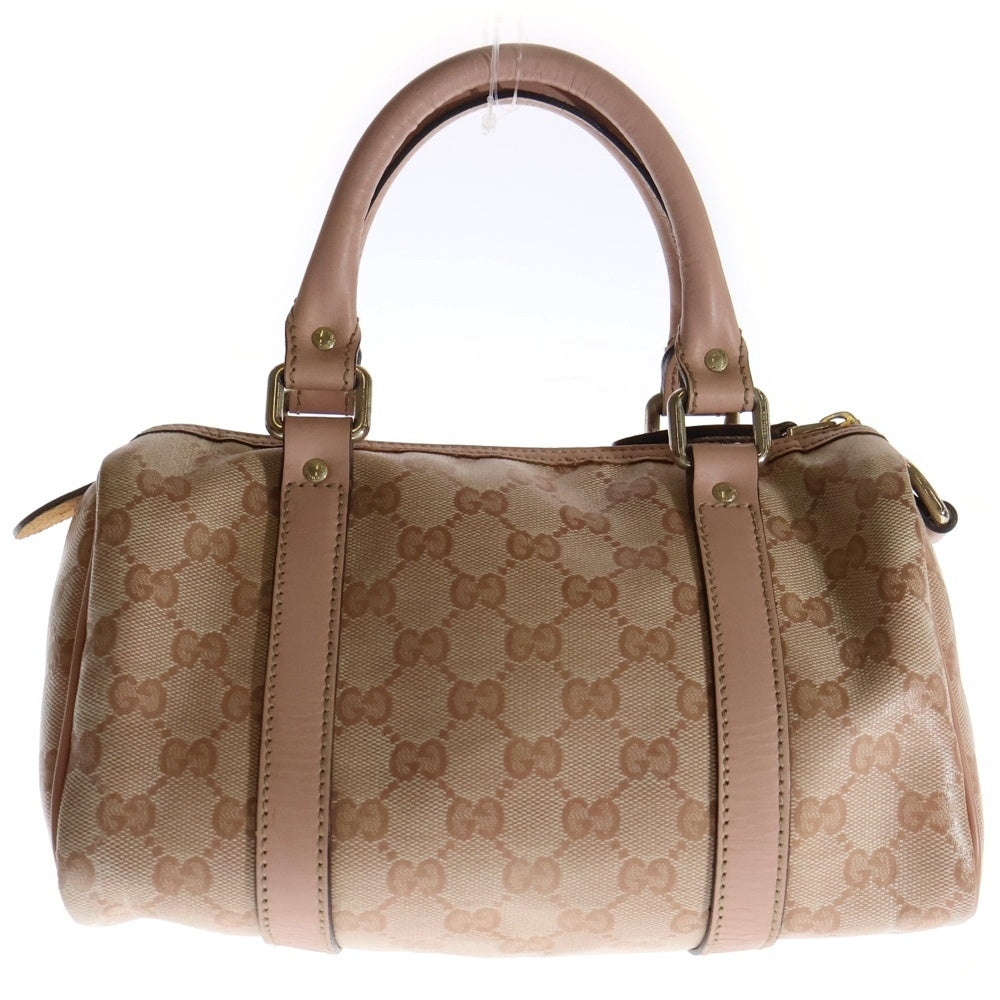 GUCCI(グッチ) ミニボストンバッグ ハンドバッグ ミニバッグ ゴールド金具 ピンク キャンパス 193604