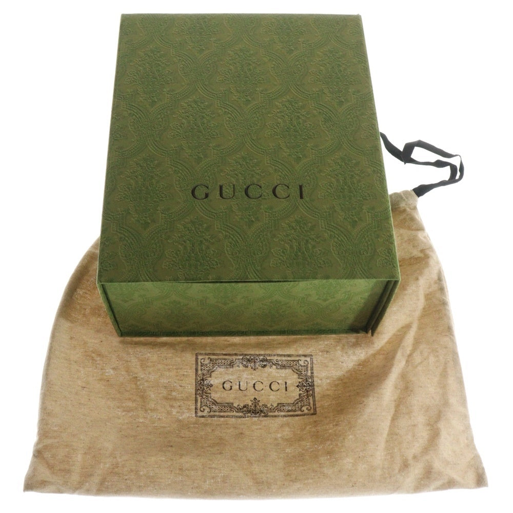 GUCCI(グッチ) GGマーモント チェーン ショルダーバッグ ブラック シルバー金具 447632