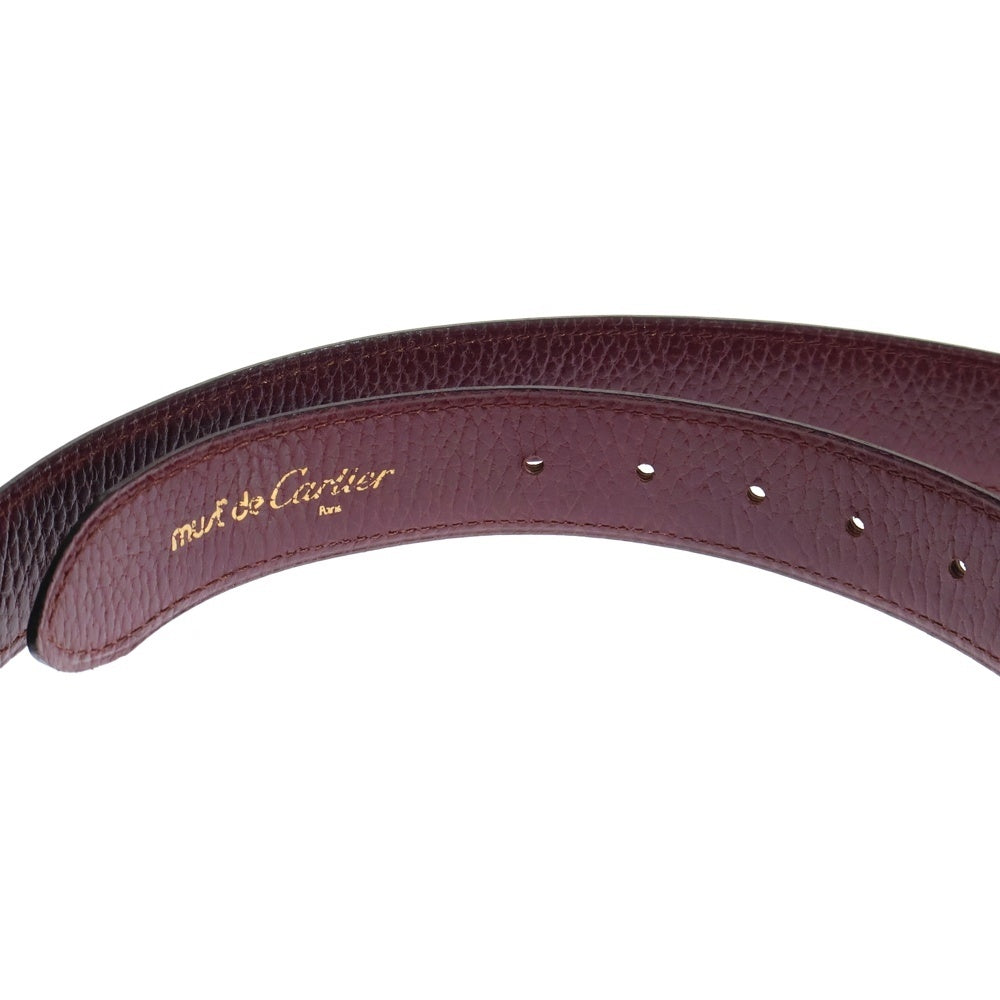Cartier(カルティエ) ベルト レッド レザー ゴールド金具 110 43'