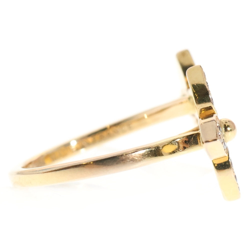 LOUIS VUITTON(ルイヴィトン) バーグ スターブロッサム ダブル モノグラム 25PD ダイヤリング 指輪 ピンクゴールド Q9L25D