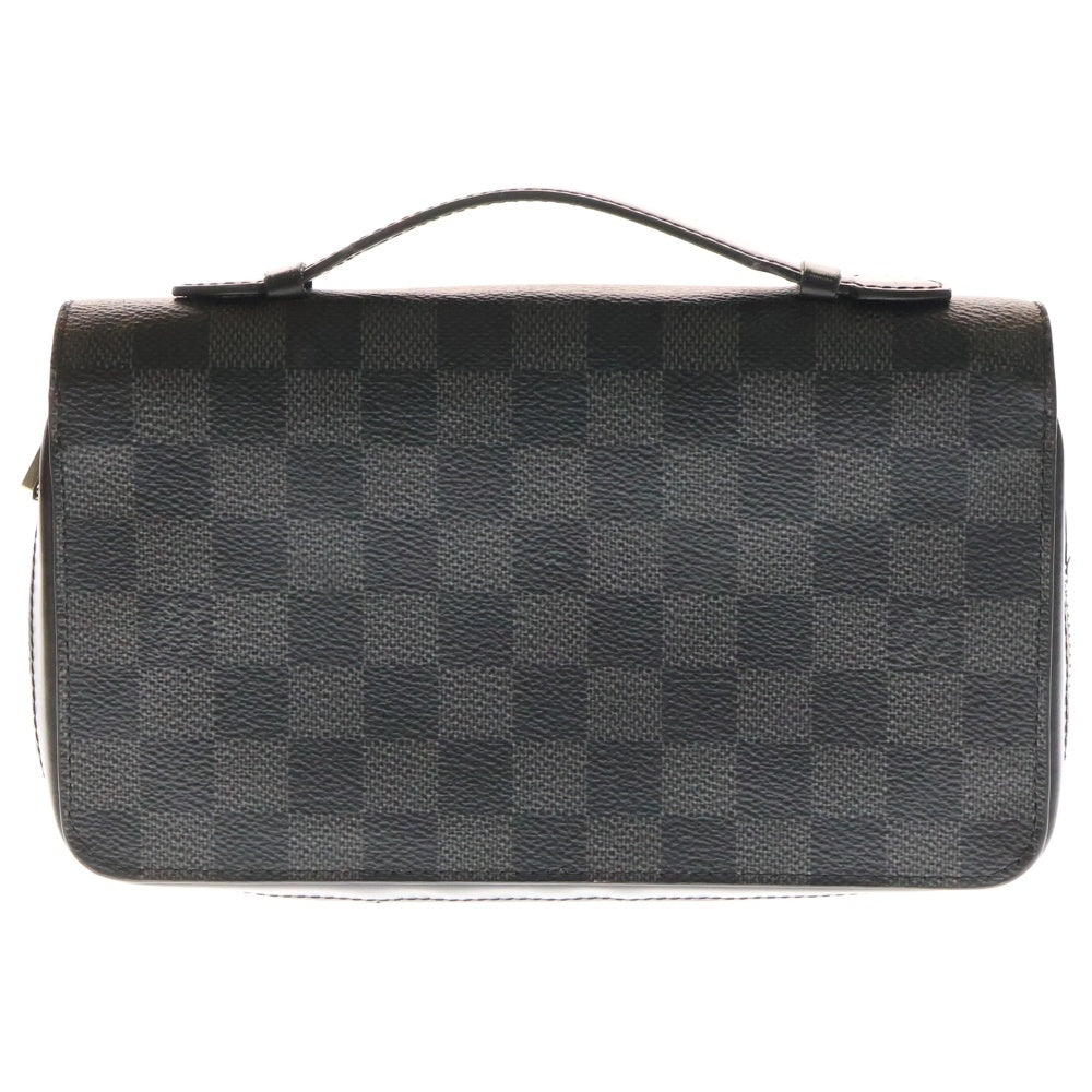 LOUIS VUITTON(ルイヴィトン) ダミエグラフィット ジッピーXL ラウンドジップウォレット ロングウォレット 長財布 ブラック ノワール シルバー金具 レザー×PVC N41590