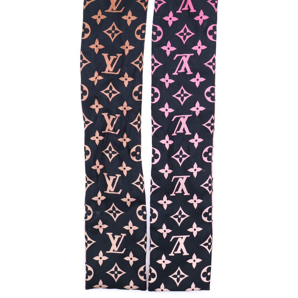 LOUIS VUITTON(ルイヴィトン) モノグラム バンドーBB ラインストーン スカーフ ピンク シルク M76118