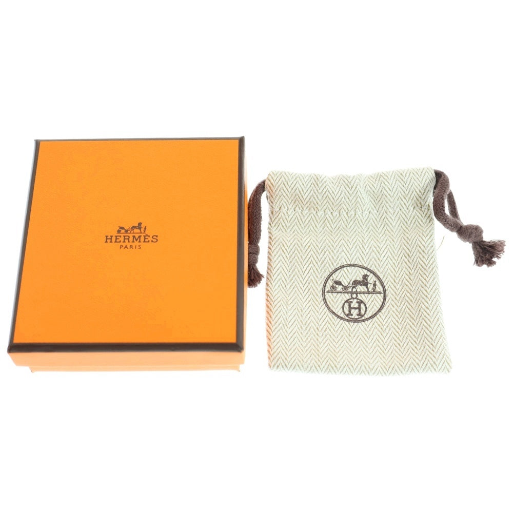HERMES(エルメス) ポップアッシュH ミニ Hロゴ スタッドピアス ベージュ/シルバー レディース