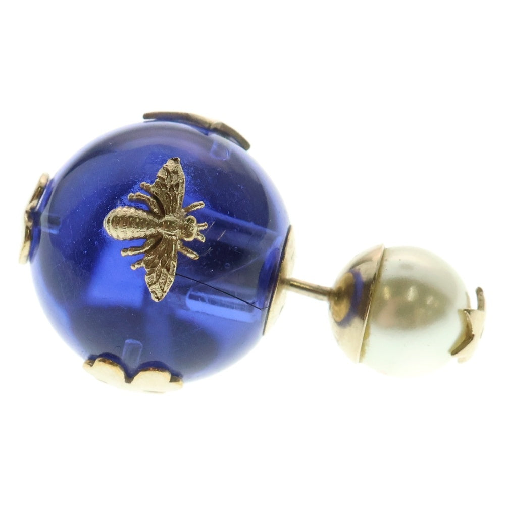 Christian Dior(クリスチャンディオール) ピアス レジンパール 片耳 イヤーアクセサリー ブルー