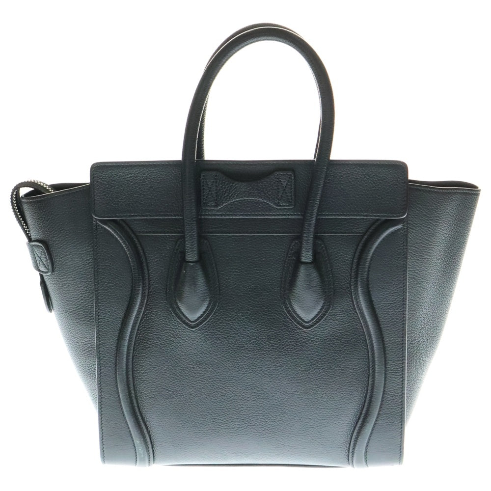 CELINE(セリーヌ) ラゲージ マイクロ トートバッグ ハンドバッグ ブラック レザー