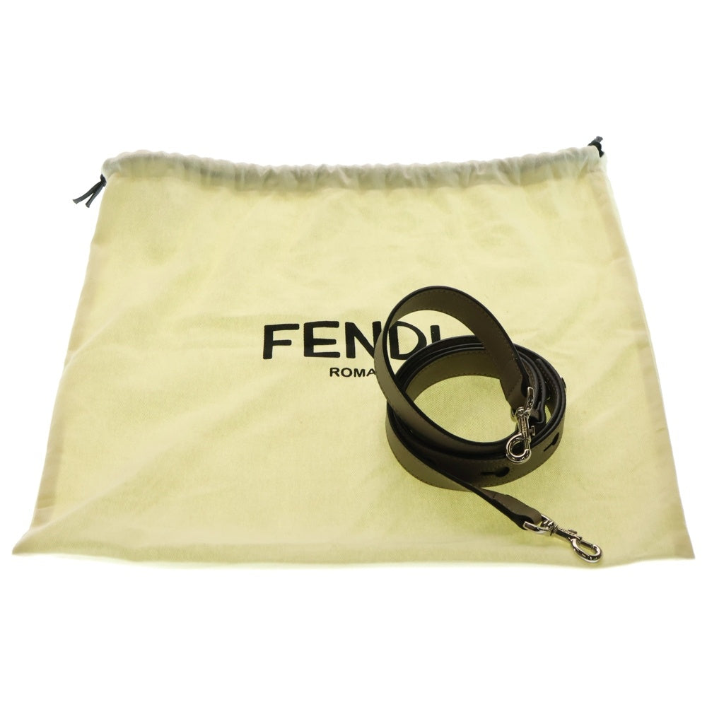 FENDI(フェンディ) バイザウェイ ミディアム レザー 2WAY ハンド ショルダーバッグ シルバー金具 ベージュ 8BL146
