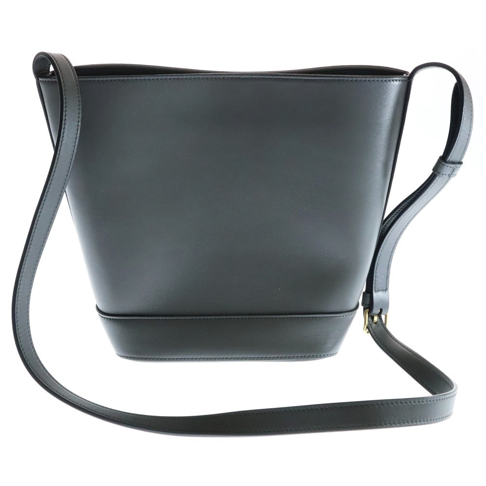 CELINE(セリーヌ) キュイルトリオンフ スモールバケット レザーショルダーバッグ グレー レディース