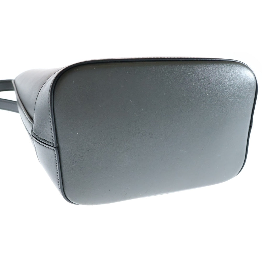 CELINE(セリーヌ) キュイルトリオンフ スモールバケット レザーショルダーバッグ グレー レディース