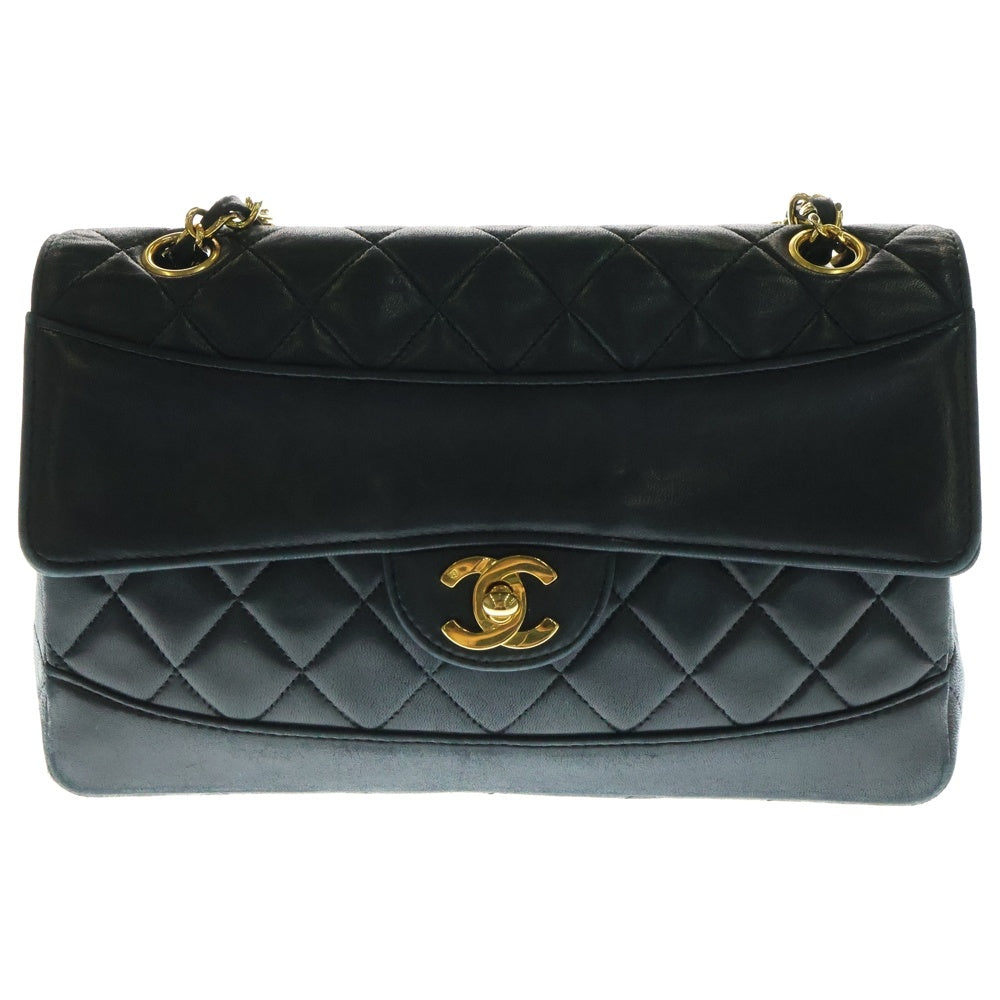 シャネル　ラムスキン　マトラッセ　フルフラップ　チェーンショルダー CHANEL ラムスキン マトラッセ フルフラップ チェーンショルダー