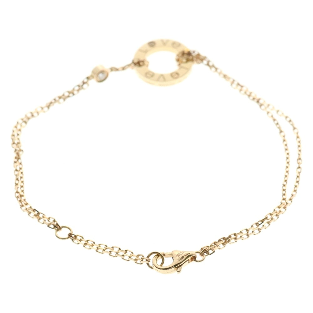 Cartier(カルティエ) ラブサークル 2Pダイヤモンド ブレスレット ピンクゴールド Au750PG ジュエリー アクセサリー