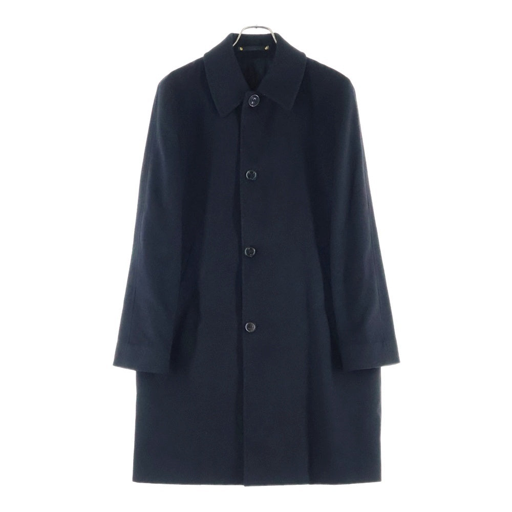 Paul Smith(ポールスミス) カシミヤ 裏地ドット総柄 ステンカラーコート ブラック PF-MV-62018