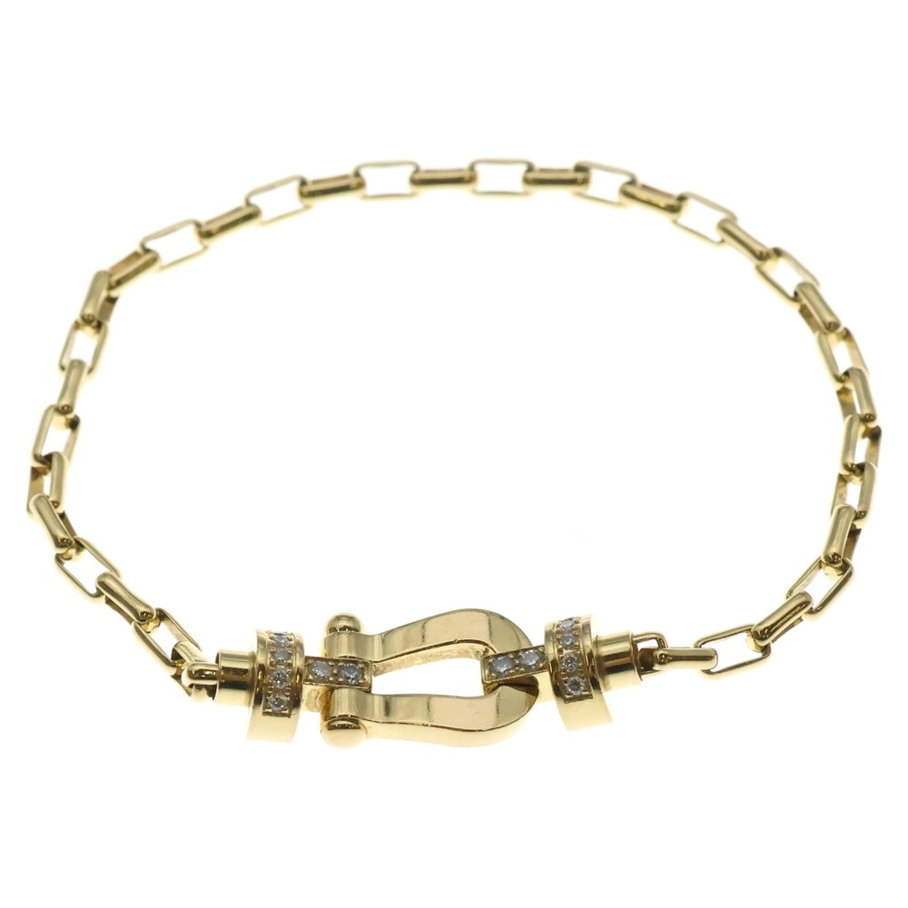 FRED(フレッド) フォース10 ミディアム ハーフダイヤモンド イエローゴールド Au750YG #14 ジュエリー アクセサリー