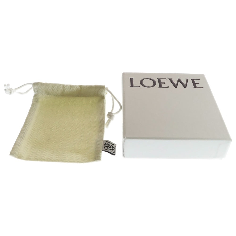 LOEWE(ロエベ) バイフォールド 二つ折り財布 コンパクトウォレット コインケース ライトパープル×ブラウン ダーティモーヴ×タン レザー ゴールド金具 C660P30X02