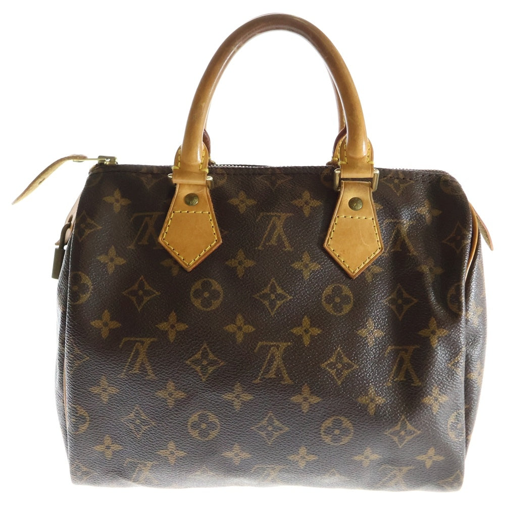 LOUIS VUITTON(ルイヴィトン) モノグラム スピーディー25 ボストンバッグ ハンドバッグ ブラウン PVCレザー M41528
