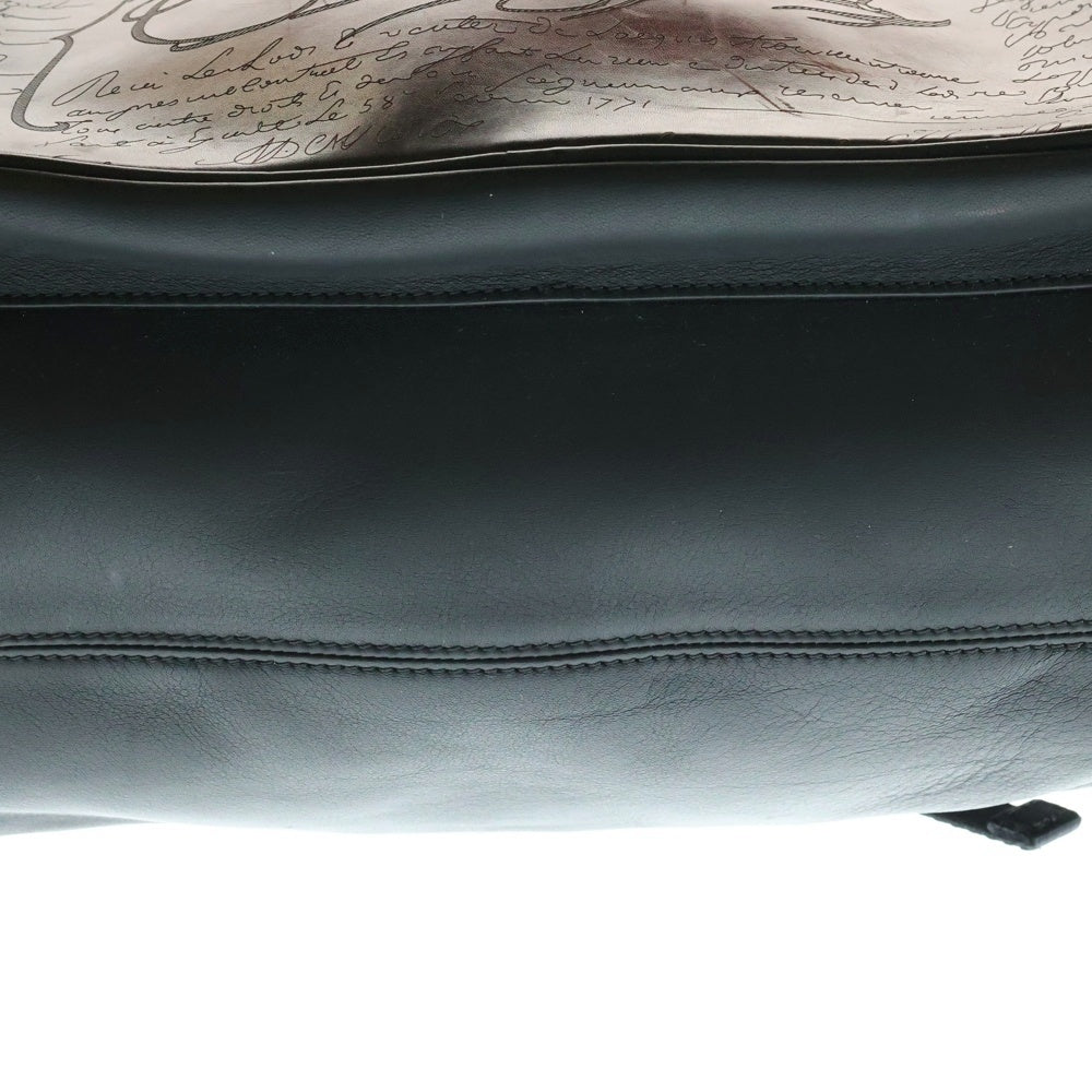 Berluti(ベルルッティ) カリグラフィ リュックサック バックパック ブラック レッド レザー