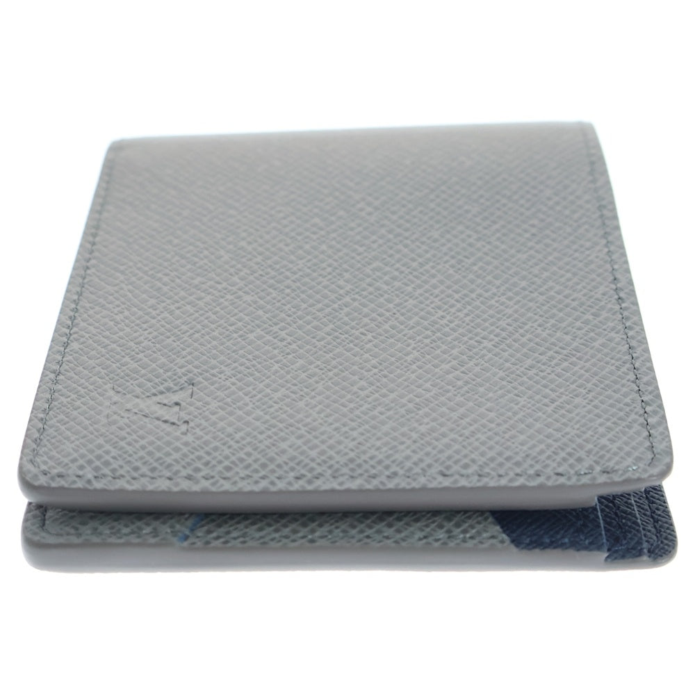 LOUIS VUITTON(ルイヴィトン) タイガ ポルトフォイユ・ミュルティプル アストラル 二つ折り財布 グレー レザー RFID M25963
