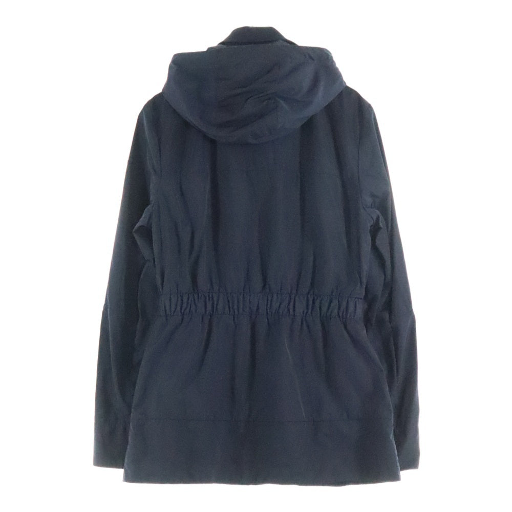 MONCLER(モンクレール) 19SS DISTHENE ディスシン ワッペンロゴ ウエストマーク フーデッド ジップアップ ナイロン ジャケット ネイビー レディース E10934600405 54543