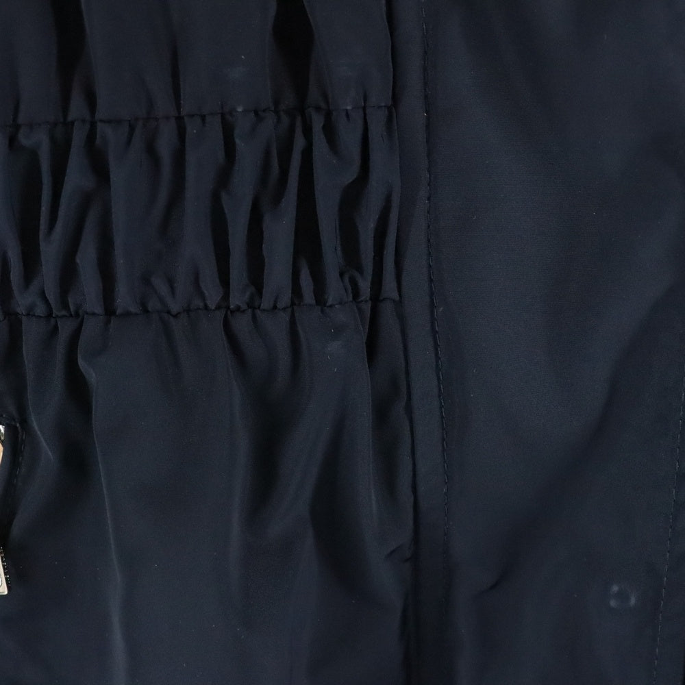 MONCLER(モンクレール) 19SS DISTHENE ディスシン ワッペンロゴ ウエストマーク フーデッド ジップアップ ナイロン ジャケット ネイビー レディース E10934600405 54543